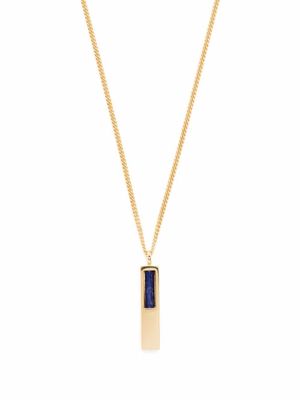 Tom Wood collier argenté serti de lapis-lazuli - Or
