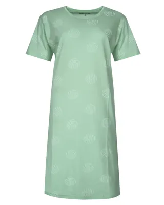 Temptation dames nachthemd korte mouw groen "Stippen"