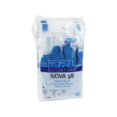 Dpl Nova 38 Latex huishoudhandschoen, blauw 200 paar