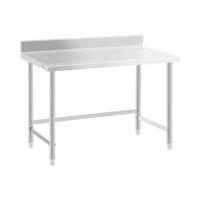 RVS werktafel - ECO - 120 x 70 cm - 93 kg - achterwand - Royal Catering