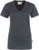 Hakro 126 Women's V-neck shirt Classic - Anthracite - M