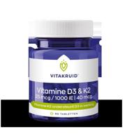 Vitamine D3 25mcg & K2 40mcg 90 Tabletten