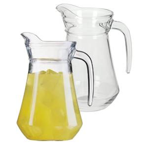 Luminarc Glazen schenkkan/sapkan - 2x - 1,3 liter - met handvat