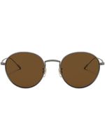 Oliver Peoples lunettes de soleil Altair à monture ronde - Marron