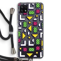 8-bit N°4: Samsung Galaxy A22 5G Transparant Hoesje met koord