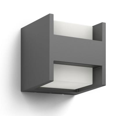 Arbour buitenwandlamp warmwit licht smal - Philips