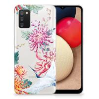 Samsung Galaxy A02s | TPU Hoesje | Bird Flowers