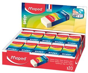 Maped potloodgom Softy medium formaat, doos van 20 stuks