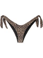 Matinèe bas de bikini Nadine à imprimé léopard - Marron