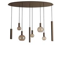 Hanglamp Riva ovaal platinum