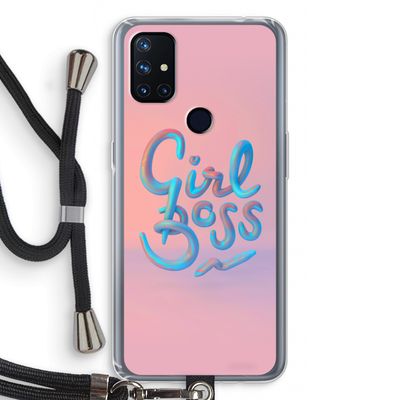 Girl boss: OnePlus Nord N10 5G Transparant Hoesje met koord