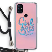 Girl boss: OnePlus Nord N10 5G Transparant Hoesje met koord