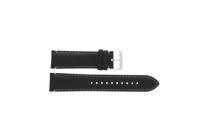 Horlogeband Armani AR5332 Leder Zwart 22mm