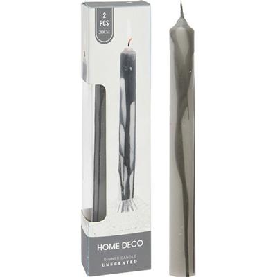 Dinerkaars Grijs 2st. - 20 cm - Hortus