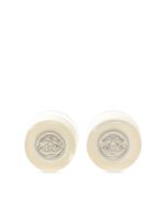 CHANEL Pre-Owned boucles d'oreilles à bouton CC (1986-1988) - Blanc - thumbnail