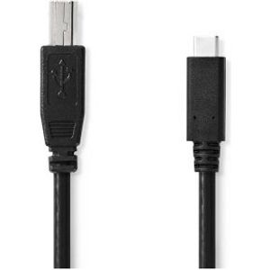 Nedis CCGL60650BK10 USB-kabel 1 m USB 2.0 USB B USB A Zwart