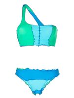 sherris bikini colour-block à design asymétrique à une épaule - Bleu