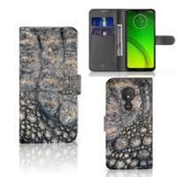 Motorola Moto G7 Power | Telefoonhoesje | Met pasjeshouder | Krokodillenprint
