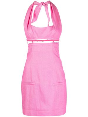 Jacquemus robe courte à dos-nu - Rose