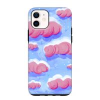 Roze wolken met vogels: iPhone 12 mini Tough Case