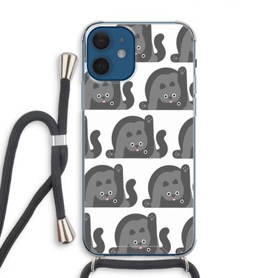 Cats: iPhone 12 Transparant Hoesje met koord