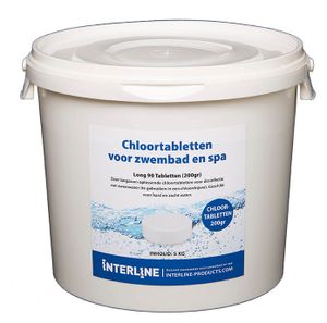 Interline chloortabletten long90 200gram/10kg