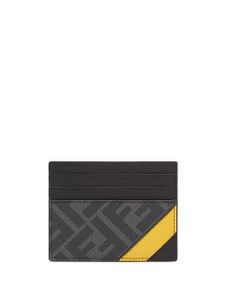 FENDI porte-cartes à motif monogrammé - Noir