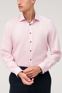 OLYMP Level Five Body Fit Overhemd roze, Effen