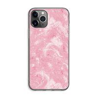 Abstract Painting Pink: iPhone 11 Pro Max Transparant Hoesje