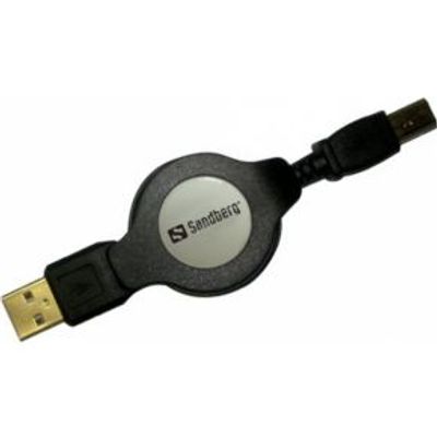 Sandberg Retractable USB 2.0 A-B 1.2m
