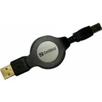 Sandberg Retractable USB 2.0 A-B 1.2m