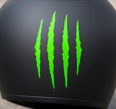 Monocolor krassen ontwerp motor sticker