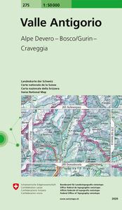 Wandelkaart - Topografische kaart 275 Valle Antigorio | Swisstopo