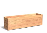 Hardhouten plantenbak CARREZ 200x50x57cm.