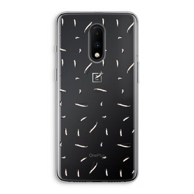 Hipster stripes: OnePlus 7 Transparant Hoesje