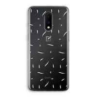 Hipster stripes: OnePlus 7 Transparant Hoesje