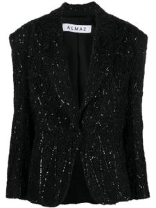 Almaz blazer Spotlight à simple boutonnage - Noir