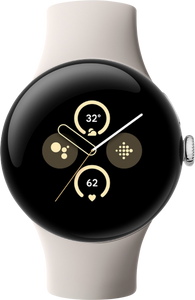 Google Pixel Watch 2 AMOLED 41 mm Digitaal Touchscreen Zilver Wifi GPS