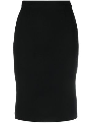 Christian Dior Pre-Owned jupe crayon en soie stretch (années 2010) - Noir