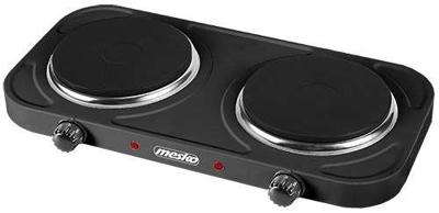 Mesko Home MS 6509 kookplaat Zwart Aanrecht Gesealde plaat 2 zone(s)