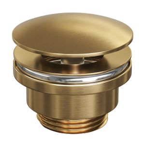 Brauer Gold Edition Wastafelplug - always open - PVD - geborsteld goud 5-GG-159