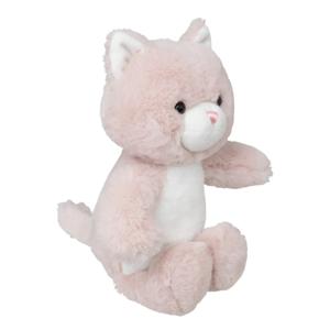 Knuffeldier Kat/poes Kitty - zachte pluche stof - knuffels - roze - 28 cm