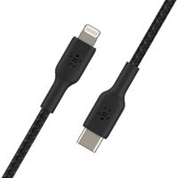 Kabel USB-C naar Lightning Belkin CAA004BT1MBK 1 m Zwart