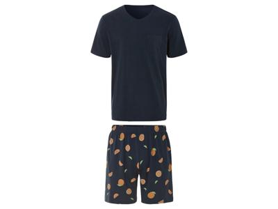LIVERGY Korte heren pyjama (Marineblauw, S)
