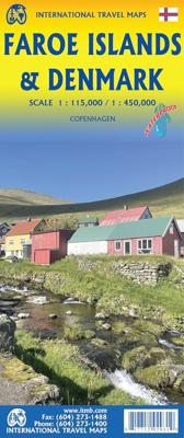 Wegenkaart - landkaart Faroe islands and Denmark | ITMB Wegenkaart - landkaart Faroe islands and Denmark | ITMB