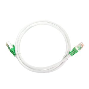 LogiLink RJ45 (cross) Netwerkkabel Aansluitkabel CAT 6 S/FTP 2.00 m Grijs Vlambestendig, Afscherming gevlochten, Afscherming totaal, Halogeenvrij, Pair