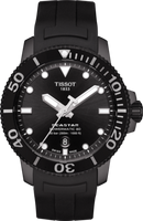 Horlogeband Tissot T1204073705100 / T603043455 Rubber Zwart - thumbnail