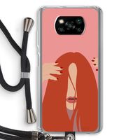 Woke up like this: Xiaomi Poco X3 NFC Transparant Hoesje met koord