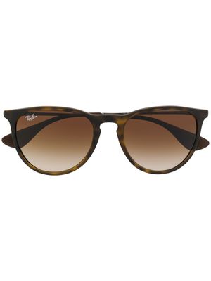 Ray-Ban lunettes de soleil à monture ronde - Marron