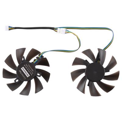 DC 12V 0.5A 4 Pin vrouwelijke desktopcomputer Radiator Cooling Fan CPU koelventilator Diameter: 8.5 mm paren